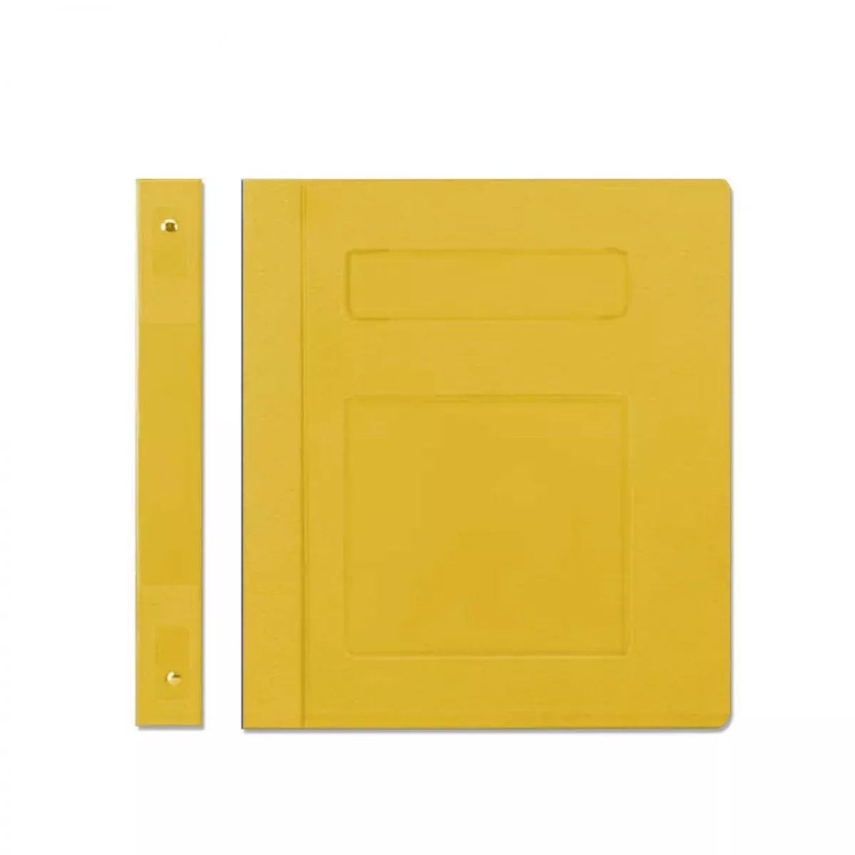 Poly Binder Side Open 3-Ring Blank Front Yellow 3" 1 Each