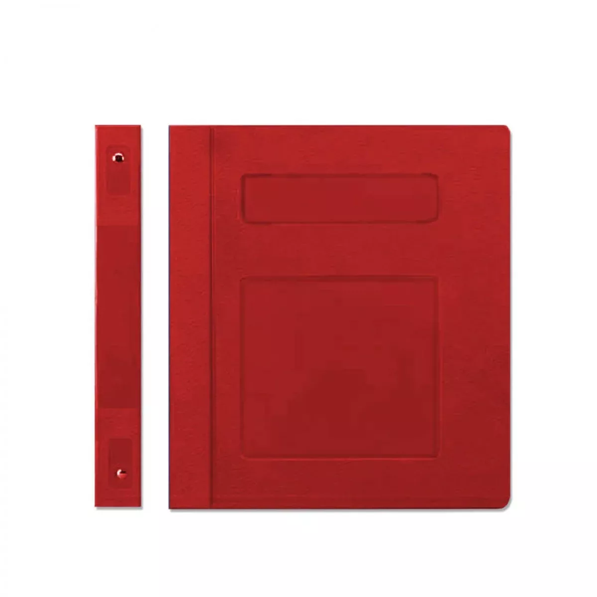 Poly Binder Side Open 3-Ring "Patient Record" Red 1 Each