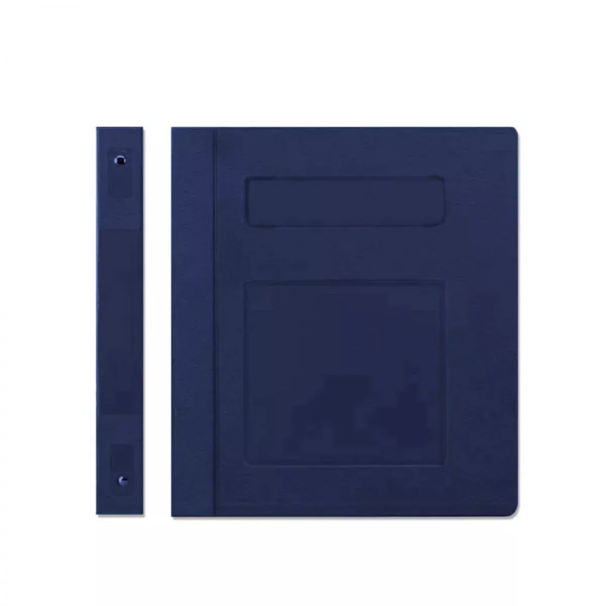 Poly Binder Side Open 3-Ring "Resident Record Navy Blue 2" 1 Each