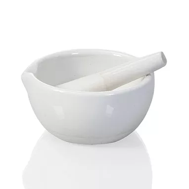 Porcelain Mortar and Pestle Set, 3-3/8 oz. H-14075-17403