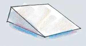 Position Aid 22 Degree Wedge Gray Stay-Dry 3" X 7" X 8" 2 Per Pack