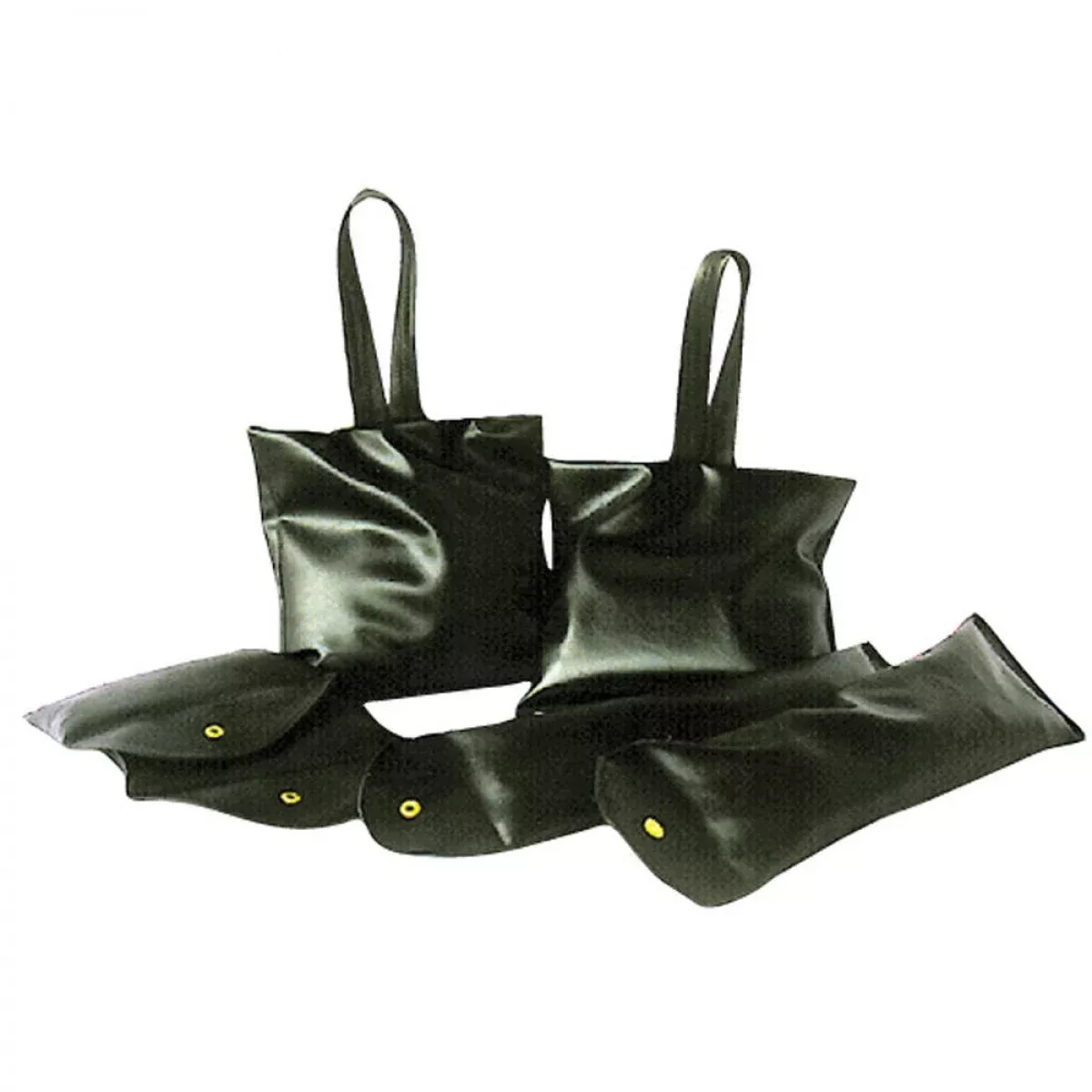 Position Aid Sand Bag Set No Eyelets Black Vinyl 6 Per Set