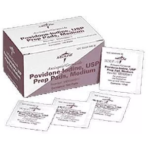 Povidone Iodine 10% USP, Prep Pad (100 count)