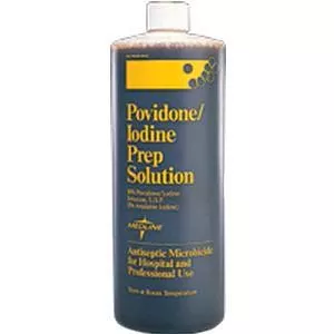 Povidone Iodine Prep Solution, 10% USP, 8 oz. Bottle