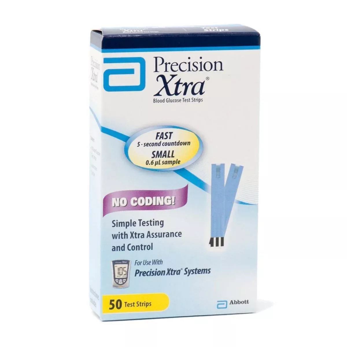 Precision Xtra Blood Glucose Test Strips