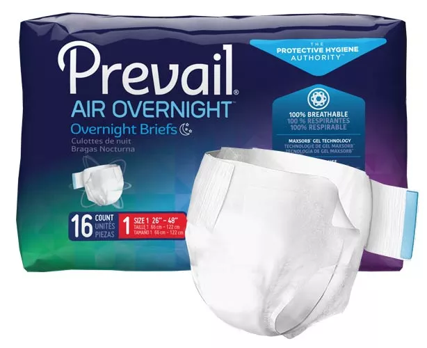 Prevail Air Overnight Adult Diaper Briefs