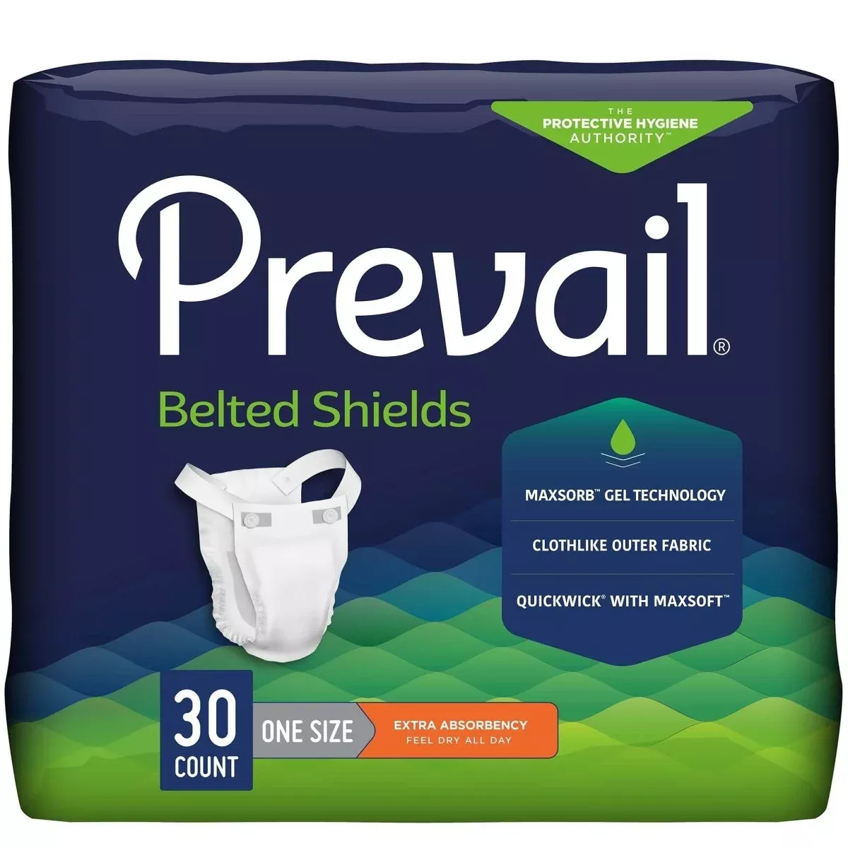 Prevail Belted Shields Extra Incontinence Belted Undergarment