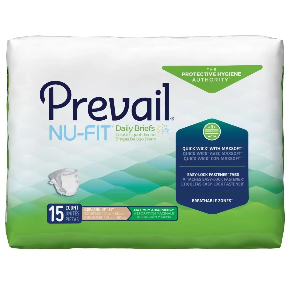 Prevail Nu-Fit Maximum Incontinence Brief