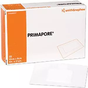 PRIMAPORE Adhesive Non-Woven Wound Dressing, 13-3/4" x 4"