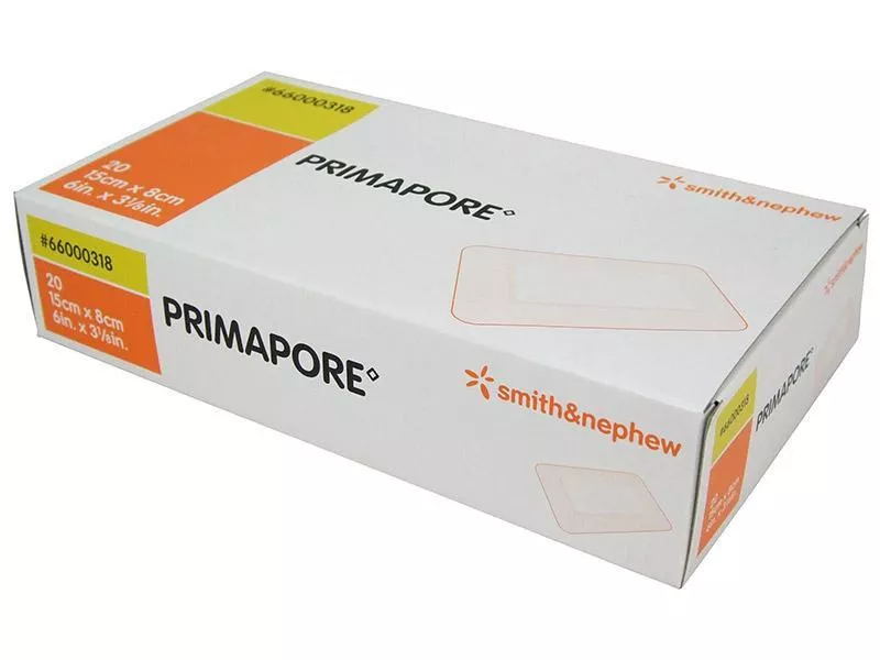 PRIMAPORE Adhesive Non-Woven Wound Dressing 6" x 3-1/8"