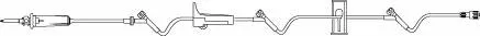 Primary IV Administration Set ADDitIV Gravity 3 Ports 60 Drops / mL Drip Rate Without Filter 115 Inch Tubing Solution