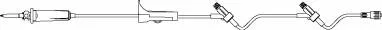 Primary IV Administration Set BBraun Gravity 2 Ports 15 Drops / mL Drip Rate Without Filter 106 Inch Tubing Solution