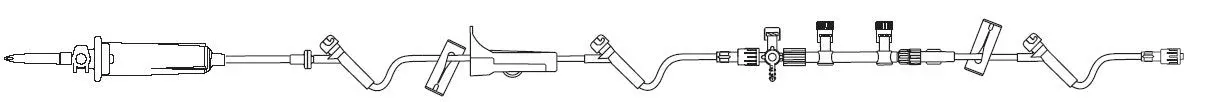 Primary IV Administration Set BBraun Gravity 3 Ports 15 Drops / mL Drip Rate Without Filter 126 Inch Tubing Anesthesia