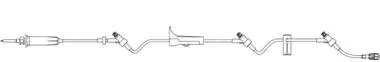 Primary IV Administration Set Caresite Gravity 3 Ports 15 Drops / mL Drip Rate With Filter 137 Inch Tubing Anesthesia