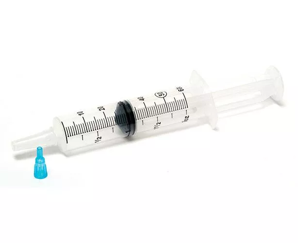 Pro Advantage Piston Irrigation Syringe, Flat top, 60cc