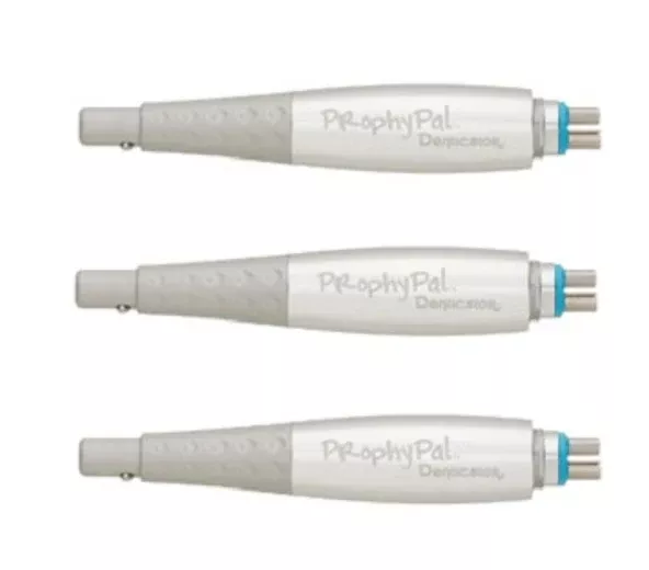 ProphyPal Hygiene Handpiece - CLASSIC SILVER Color, 3/Pk. Extended Sure-fit