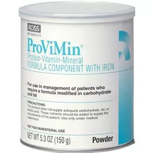 ProViMin Powder Institutional 5.3Oz Can, Protein-Vitamin-Mineral Formula Component with Iron