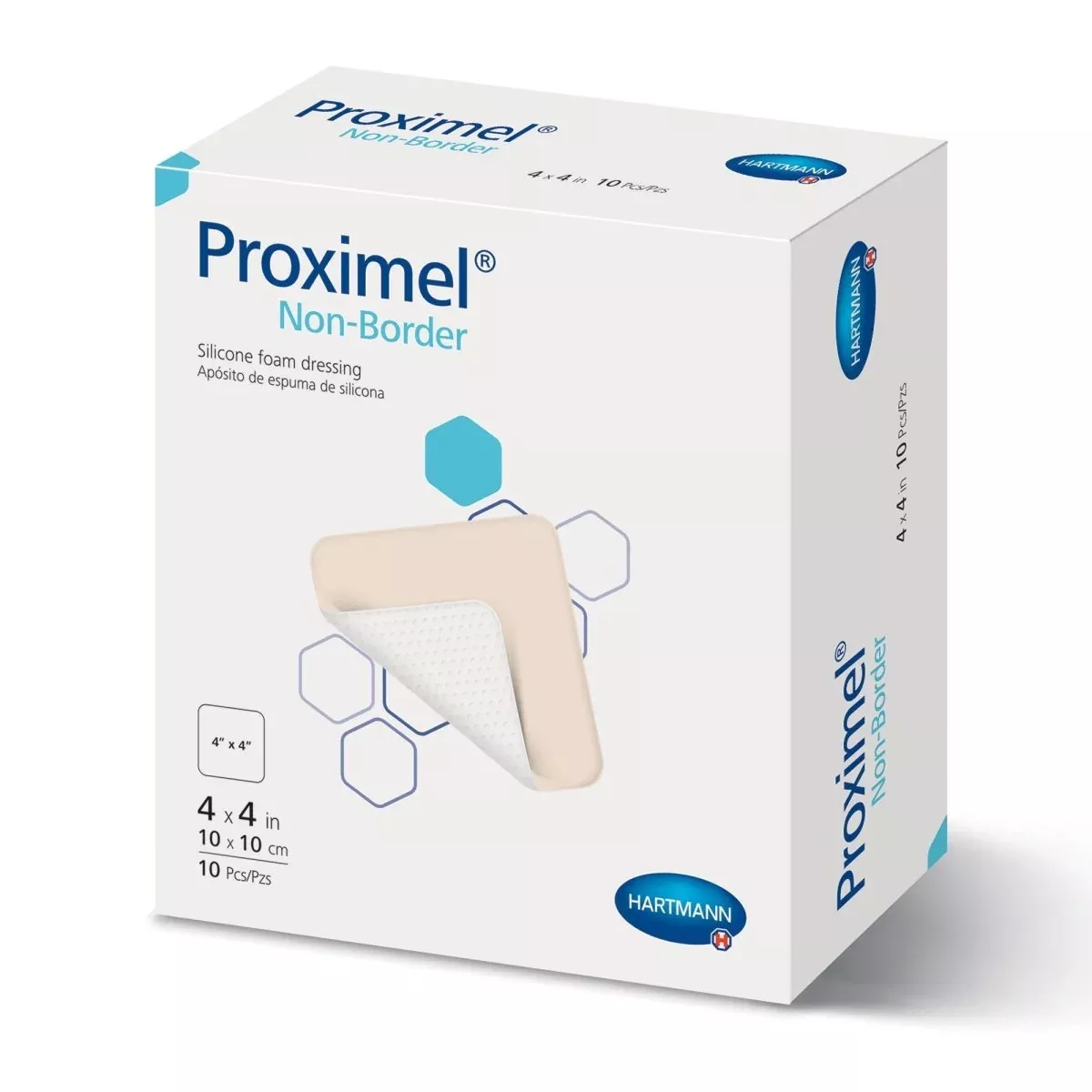 Proximel Silicone Foam Dressing, 4 x 4 Inch