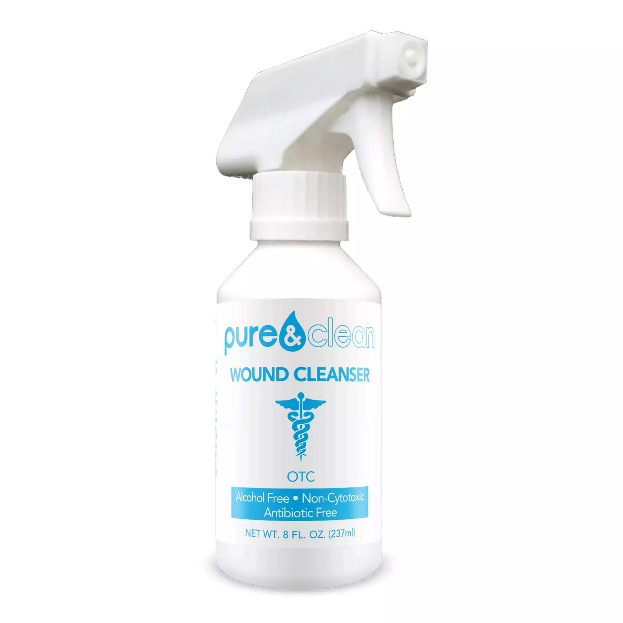 Pure & Clean Wound Cleanser, 8-ounce pump bottle