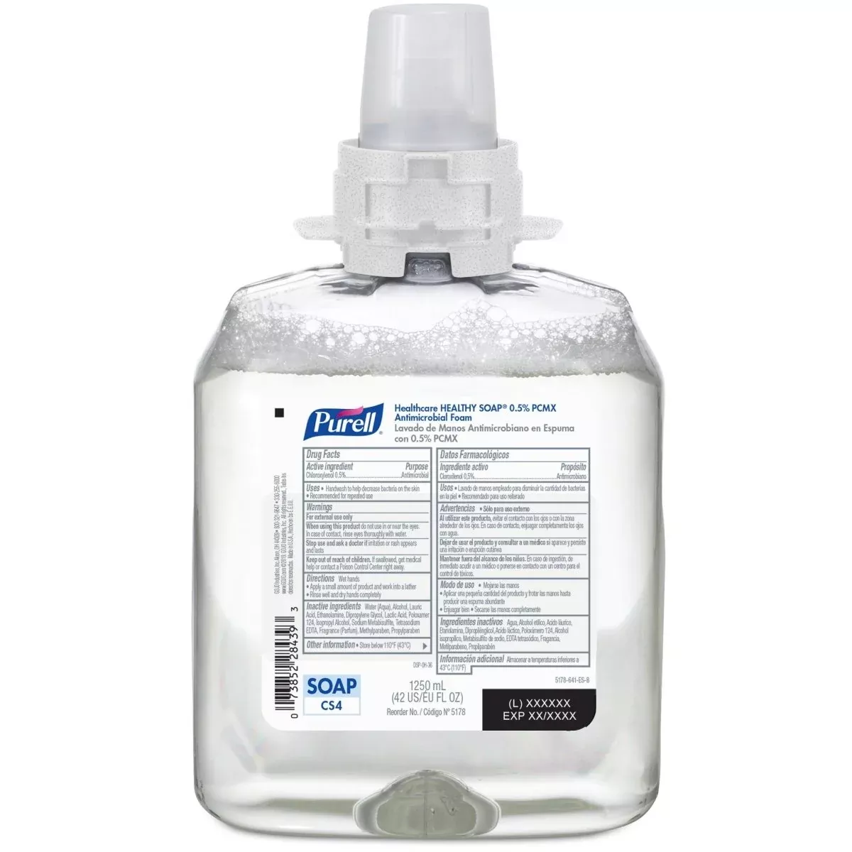 Purell Healthy Soap Antimicrobial 1,250 mL Foaming Dispenser Refill Bottle Floral Scent