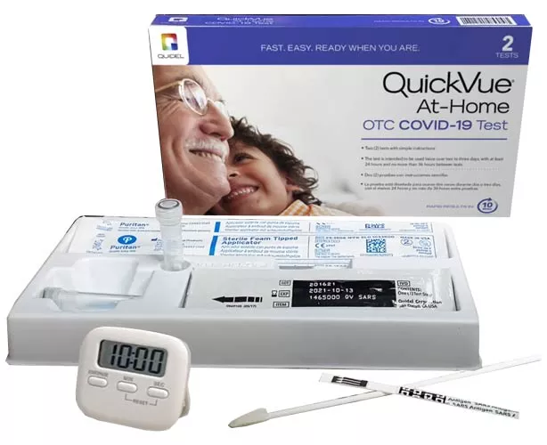 QuickVue COVID-19 Rapid Test - OTC Home Test Kit