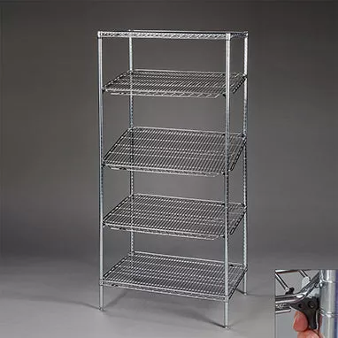 qwikSLOT™ Wire Shelving, Stationary Unit, 36"W H-20090-17184