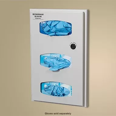 Recessed Triple Glove Box Dispenser H-19883-20479