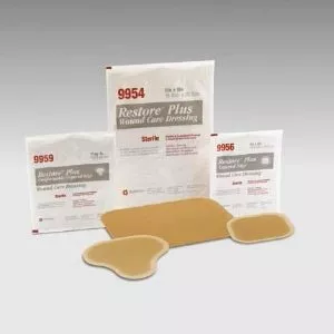 Restore Hydrocolloid Dressing without Tapered Edges, 4 x 4 Inch