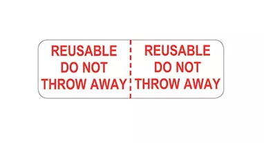 Reusable Do Not Throw Away Labels H-7824-16158