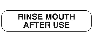 Rinse Mouth After Use Labels H-2084-16006