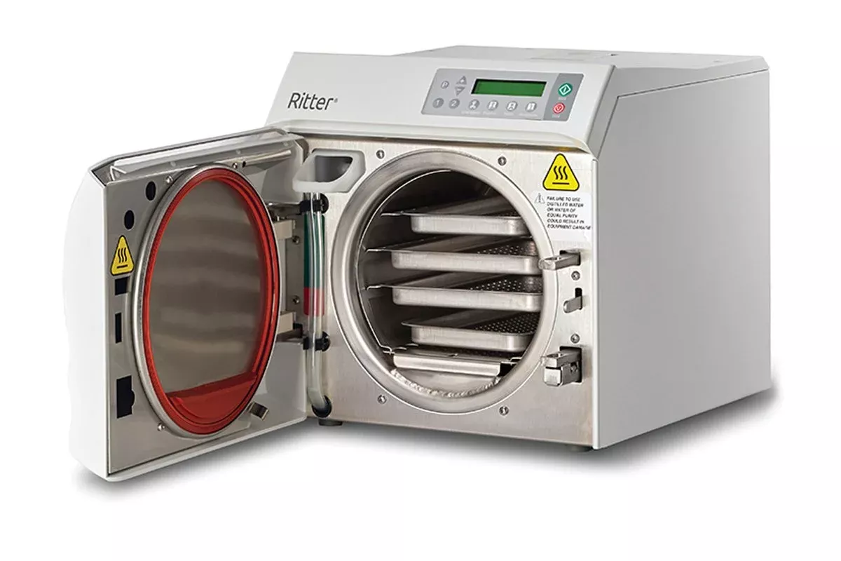 Ritter M9 Tabletop Autoclave Steam 9 Inch Diameter X 15 Inch Depth Automatic Door