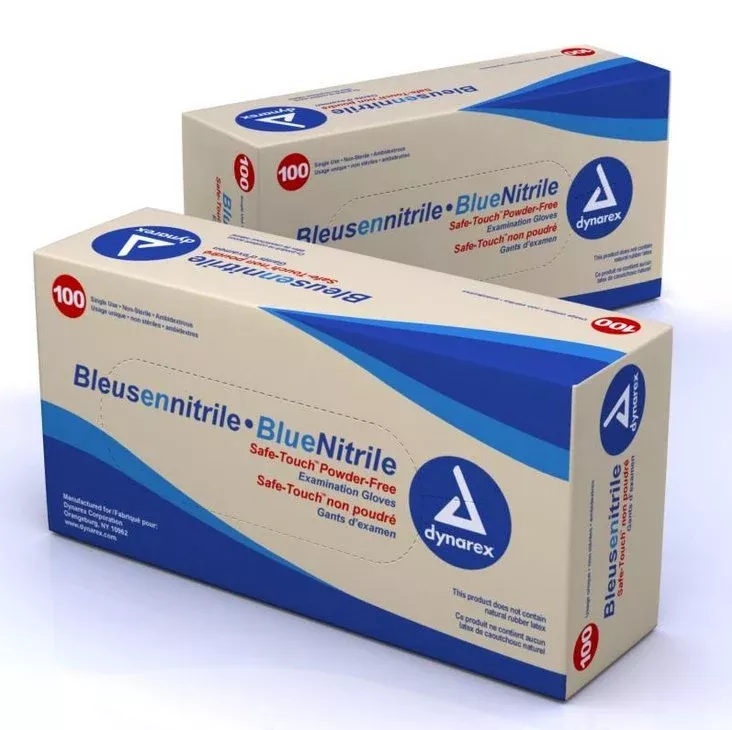 Safe-Touch Nitrile Exam Glove, Blue