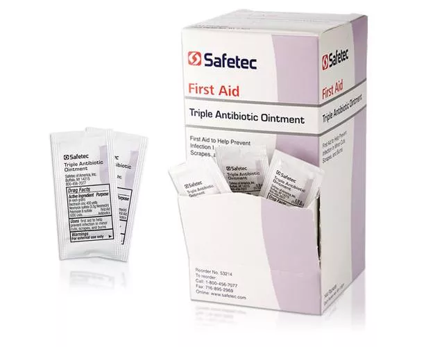 Safetec Triple Antibiotic Ointment, 0.5 gm Foil Packs