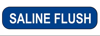 Saline Flush Labels H-17574-13154
