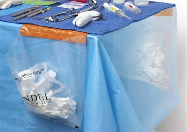 Sandel Specimen Handling System, Z-Suture Saddle Bag, 20"