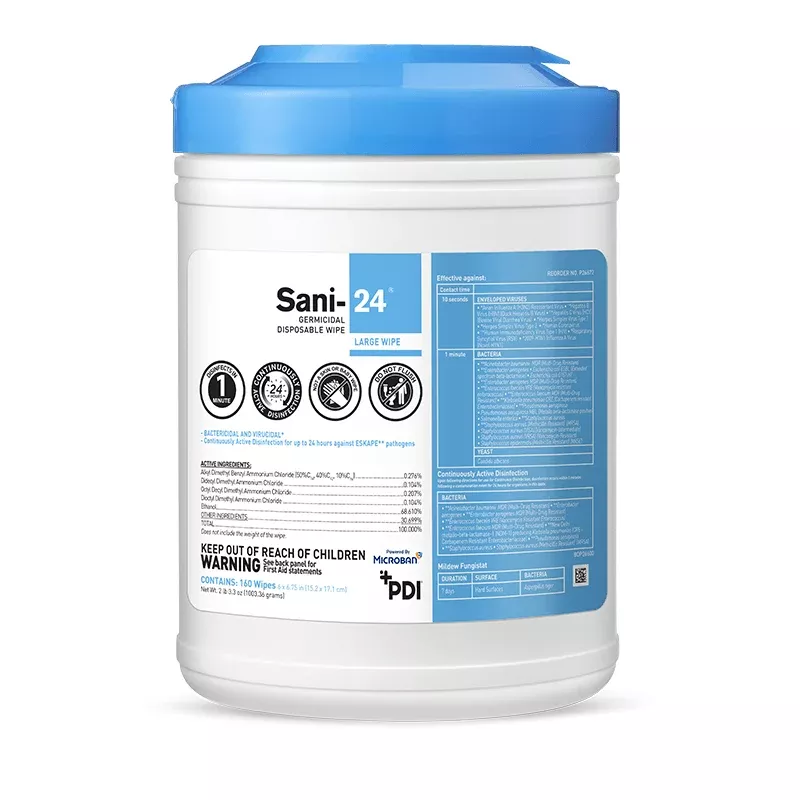 Sani-24 Germicidal Disposable Wipe - PDI