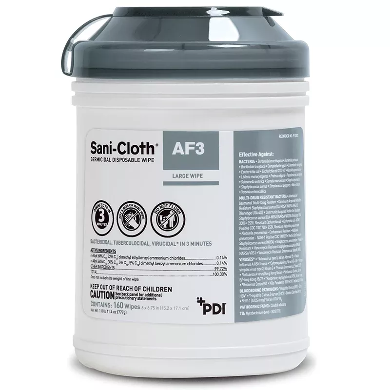 Sani-Cloth AF3 Germicidal Disposable Wipe (Case of 12)