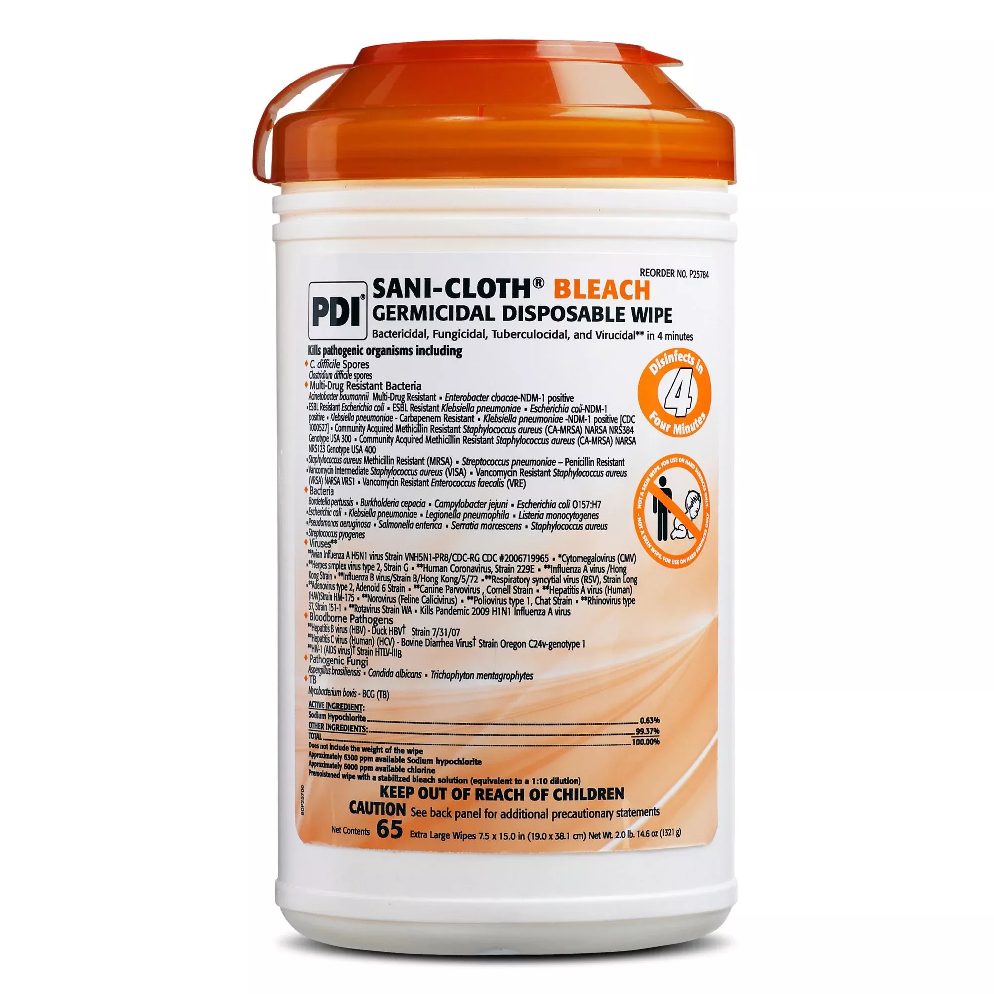 Sani-Cloth Surface Disinfectant Cleaner Wipes
