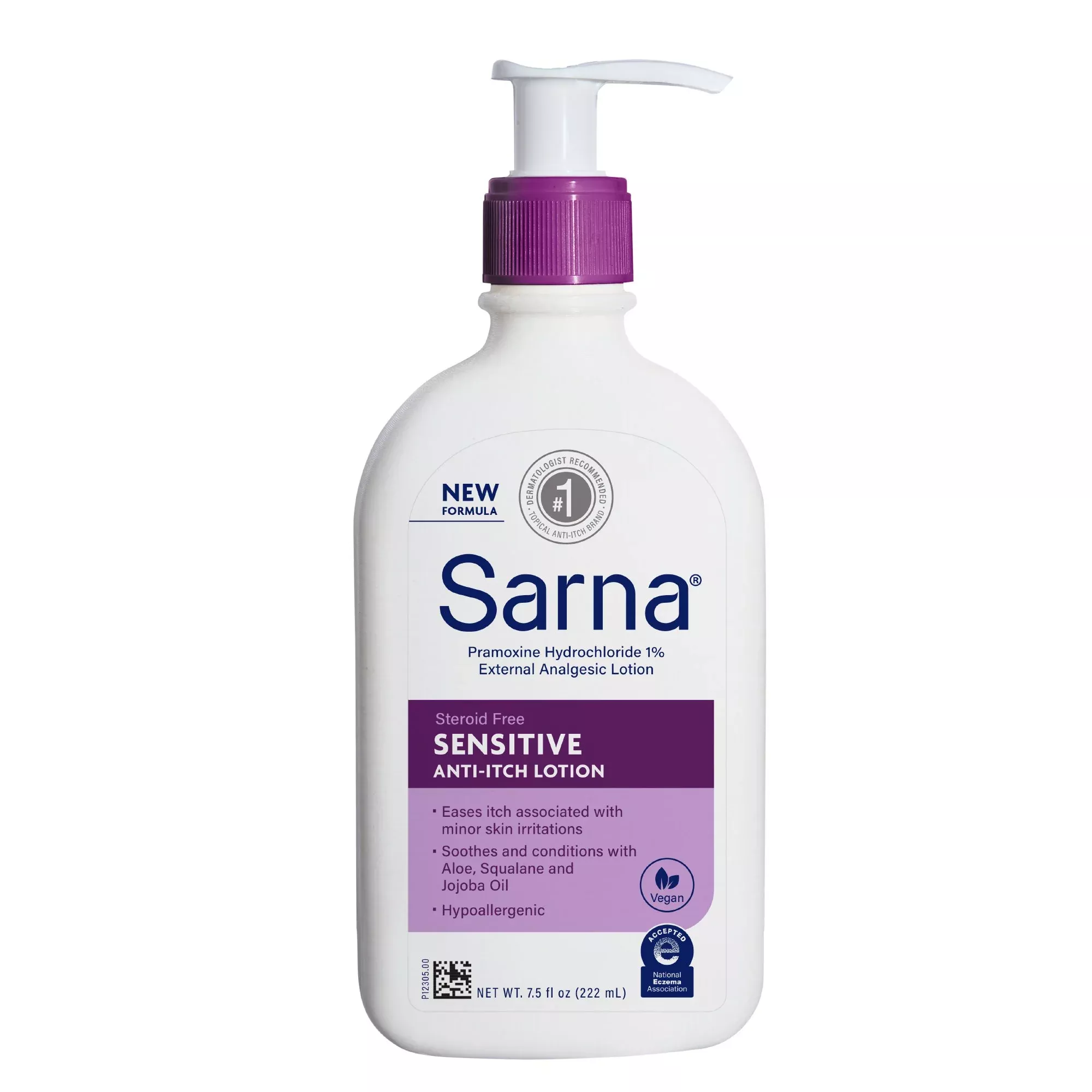 Sarna Itch Relief Lotion Sensitive, 7.5-ounce pump bottle