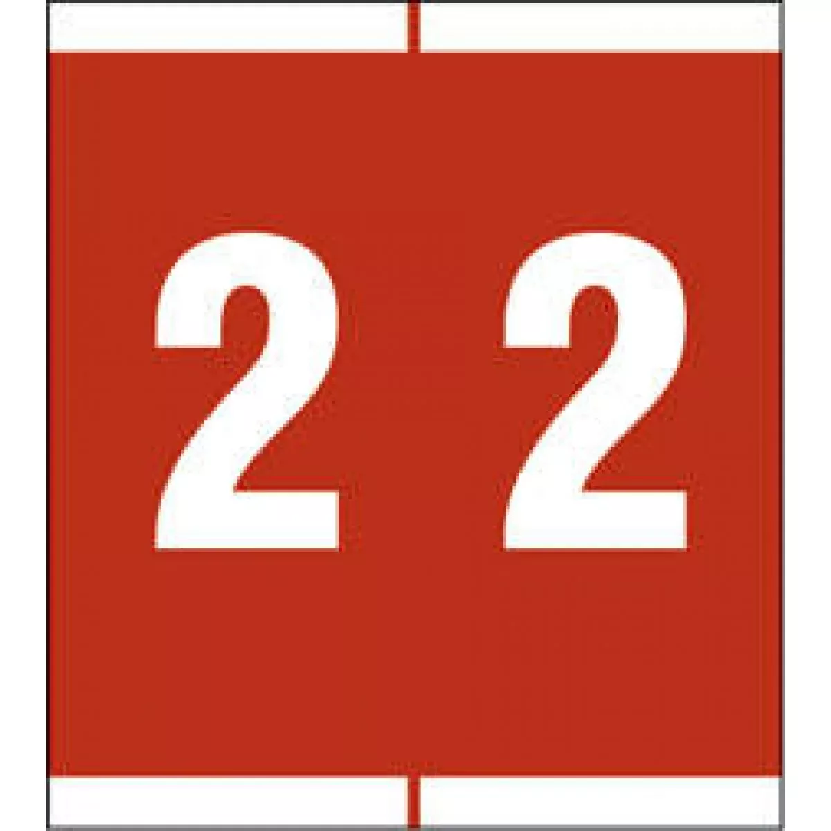 Sav-Tyme Compatible Nsfm Color Code Label Numeric "2" 1 1/2" X 1 11/16" Brown Permanent 500 Per Roll