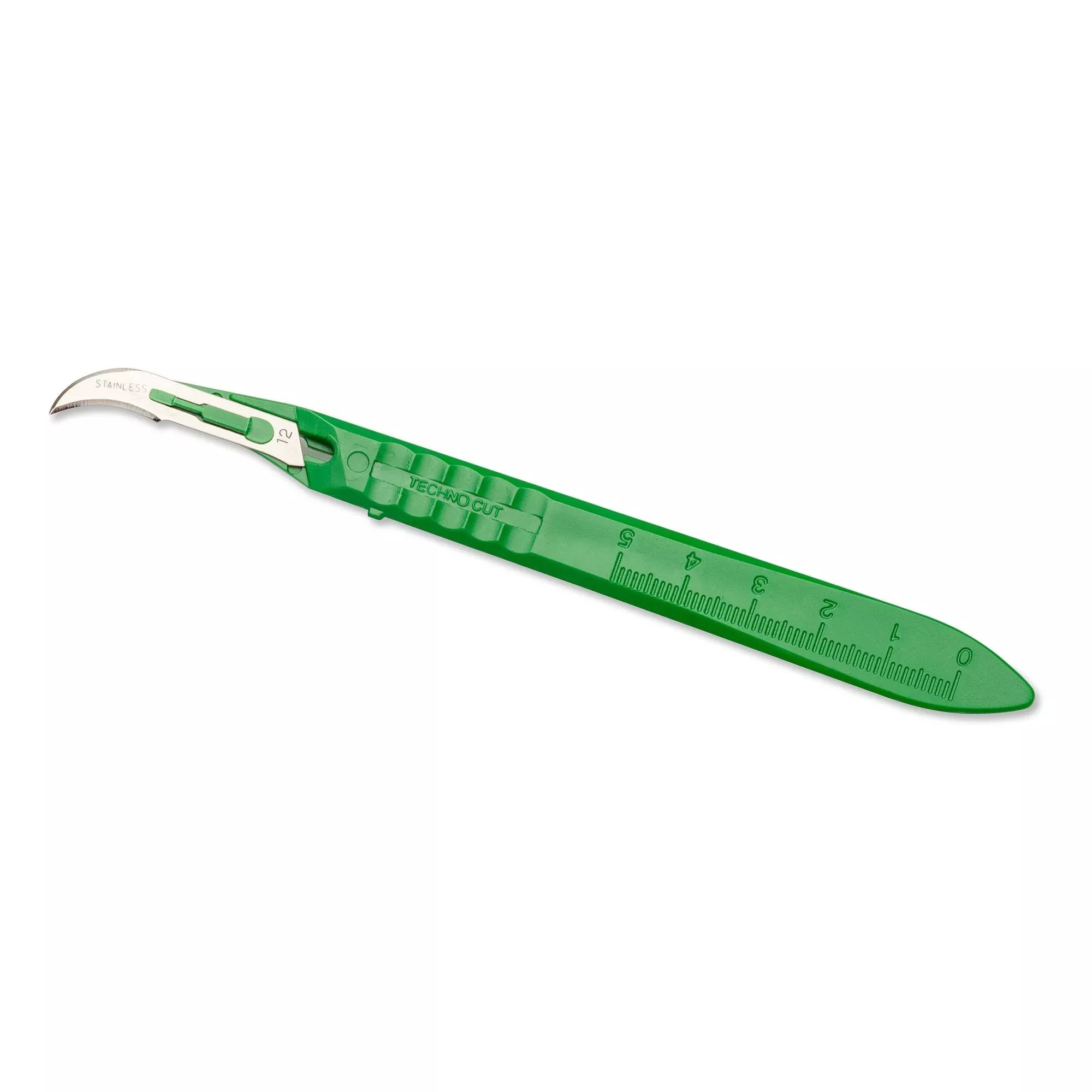 Scalpel Technocut No. 12B Stainless Steel Classic Grip Handle Sterile Disposable