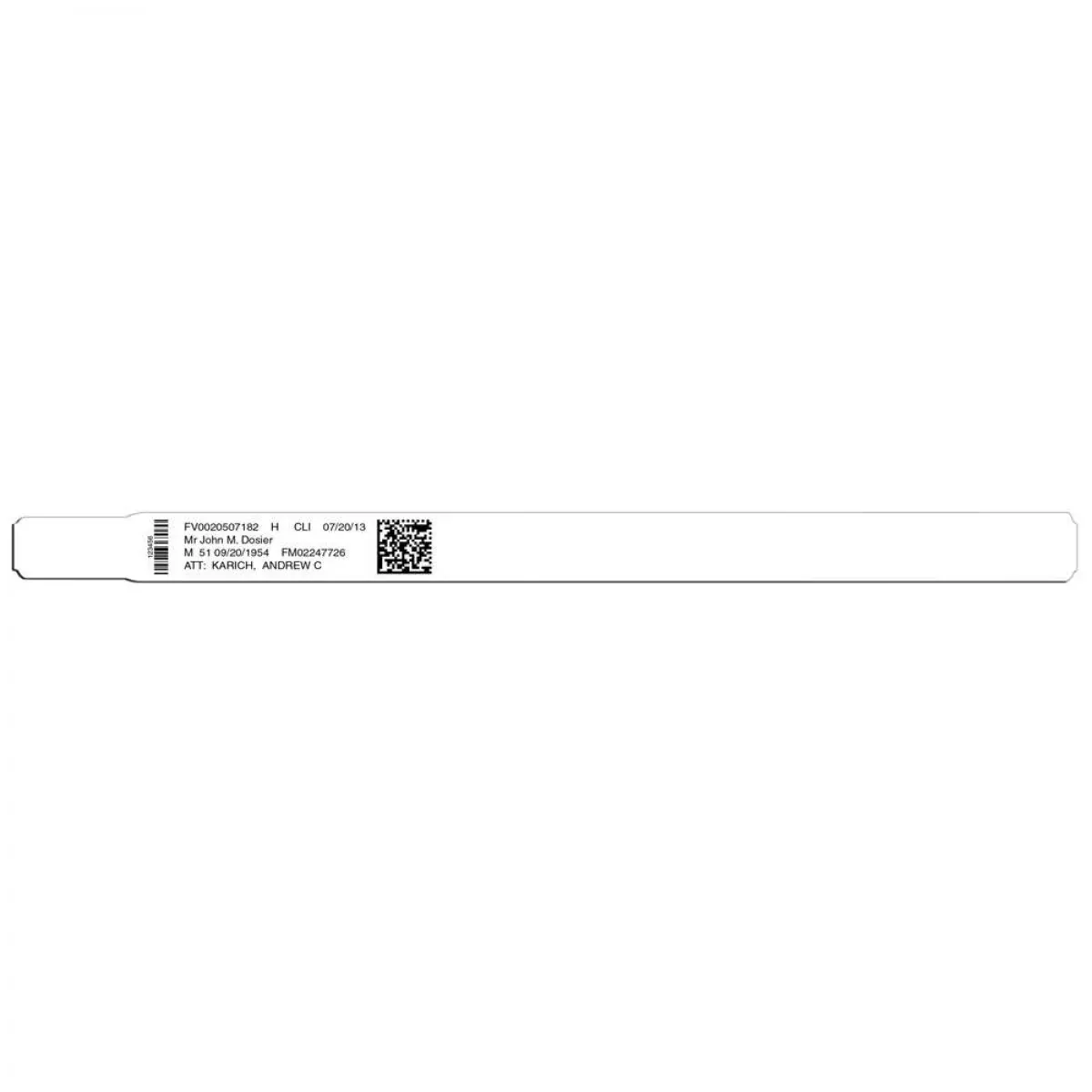Scanband Plus Adult/Ped Bb At Perf-1" Core-Wound Out - White 7915-11-Pdl