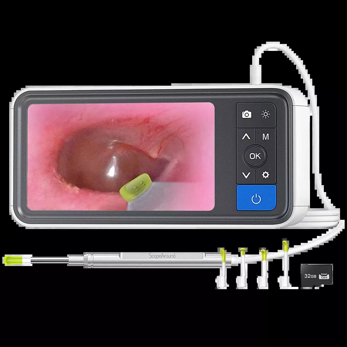 ScopeAround Digital Smart Otoscope with Ear Wax Removal Tools