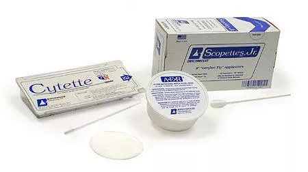 Scopettes Jr. OB/GYN Swabstick, 100/BX