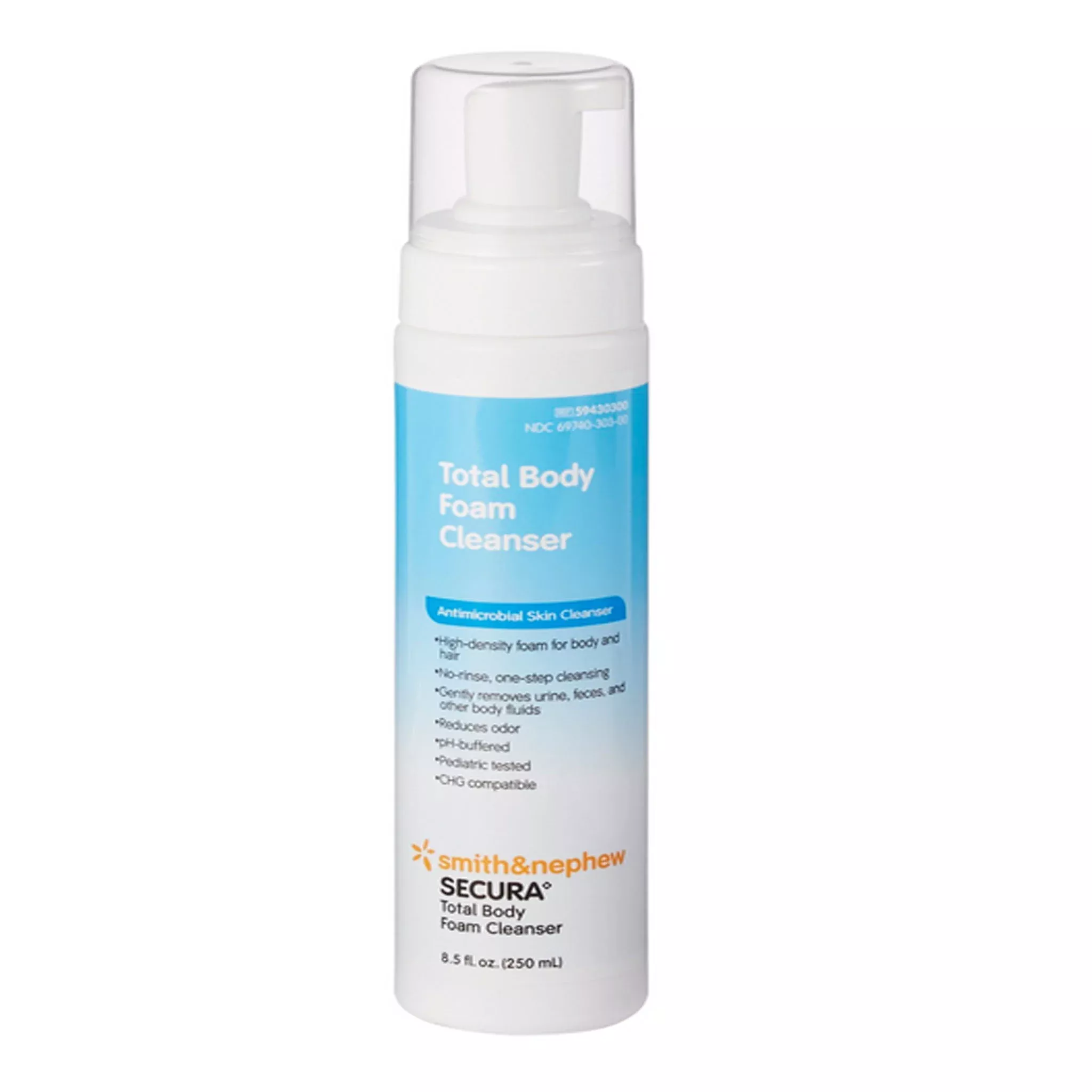 Secura Rinse-Free Antimicrobial Foam Body Wash
