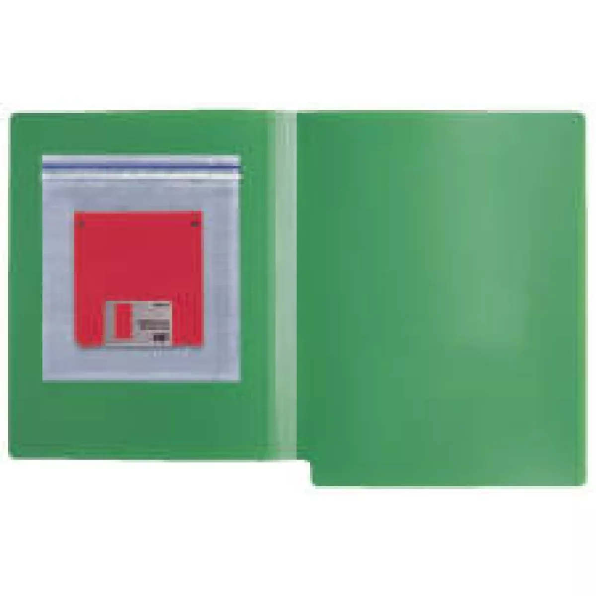 Self Adhesive, Zip Top Pocket Clear Poly 5 1/2" X 6 1/4" Open Top 1 Each