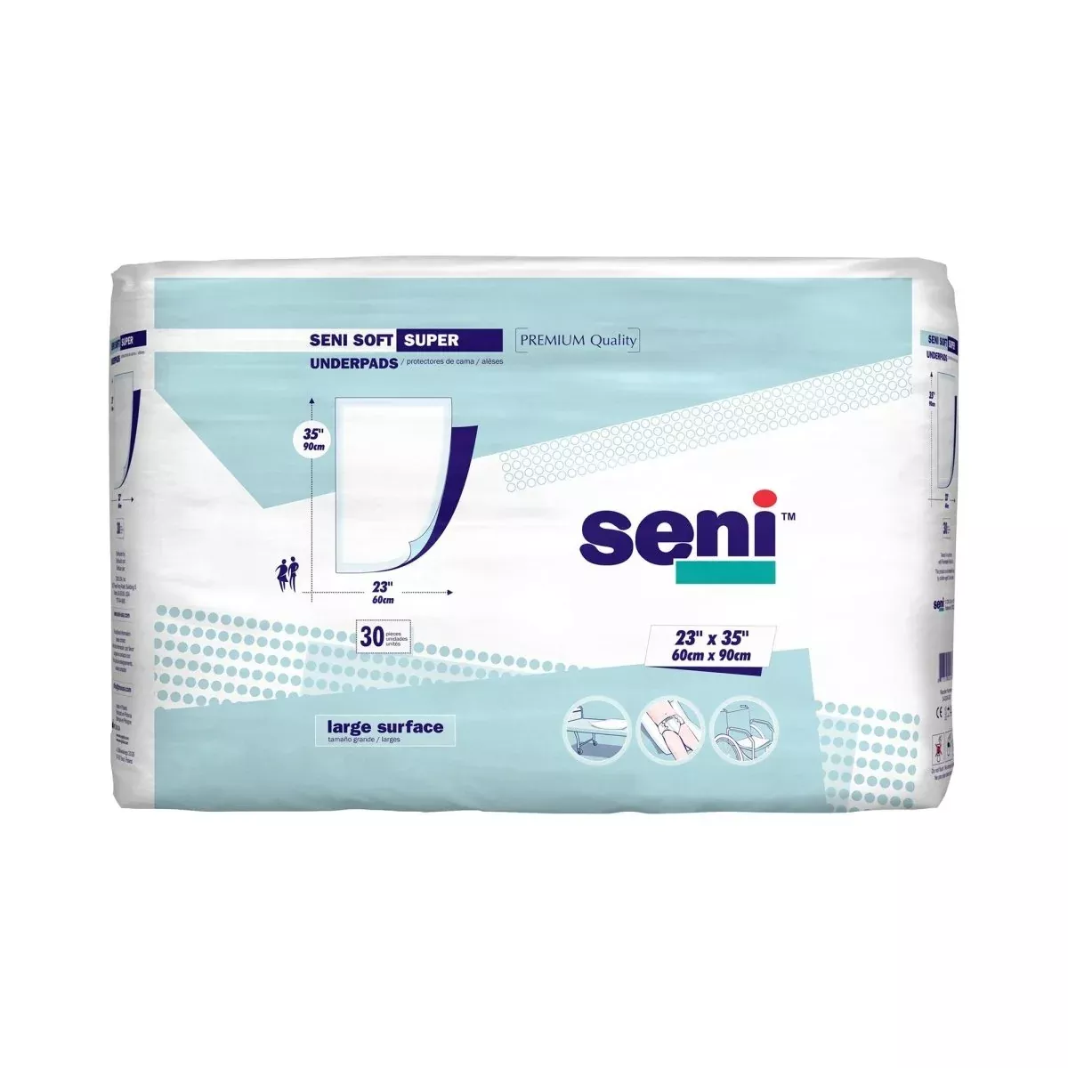 Seni Soft Super Underpad, 23 x 35 Inch