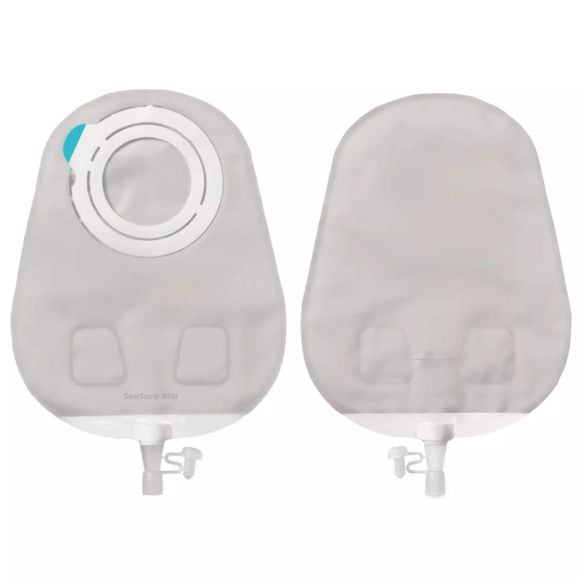 SenSura Mio Flex 2-Piece Transparent Urostomy Pouch, Red Match