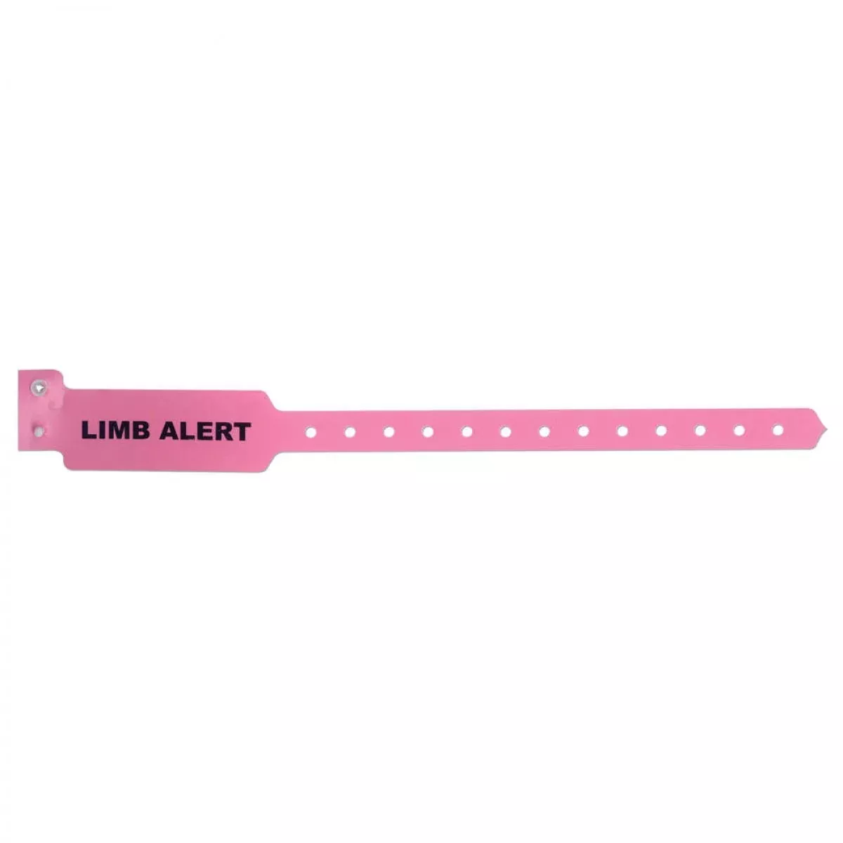 Sentry Alert Bands Poly "Limb Alert" Pre-Printed, State Standardization 1" X 10 1/4" Adult/Pedi Pink - 500 Per Box
