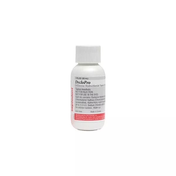 Septodont DycloPro Dyclonine Hydrochloride Topical Solution, 1 fl oz jar